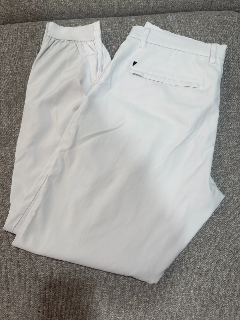 Men's White Primo Jogger Pants - Golf Athletic Pants